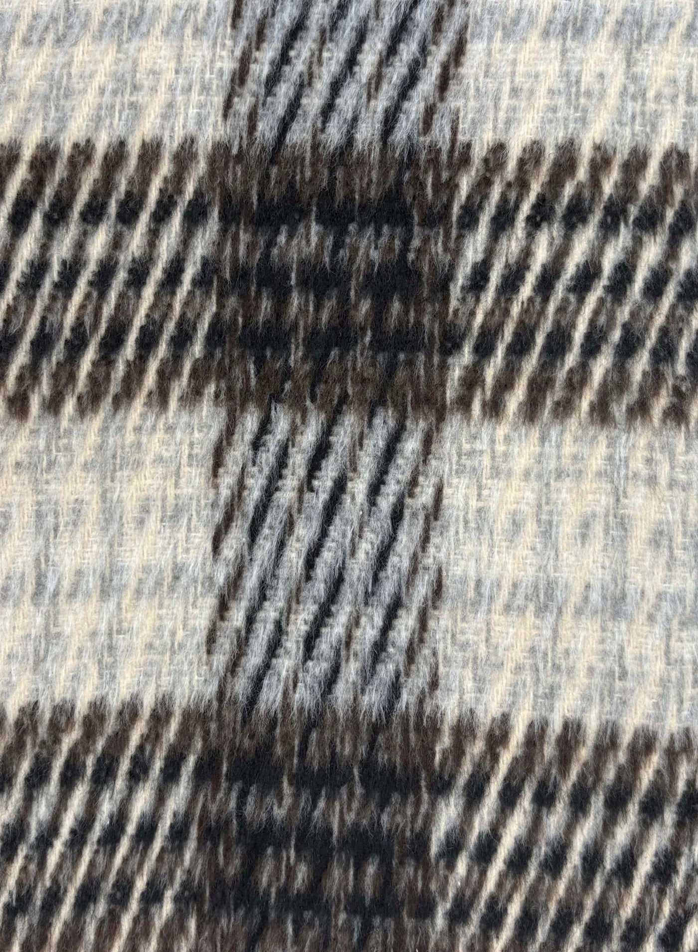 Ridder Cropped Coat - Brown/Grey Check