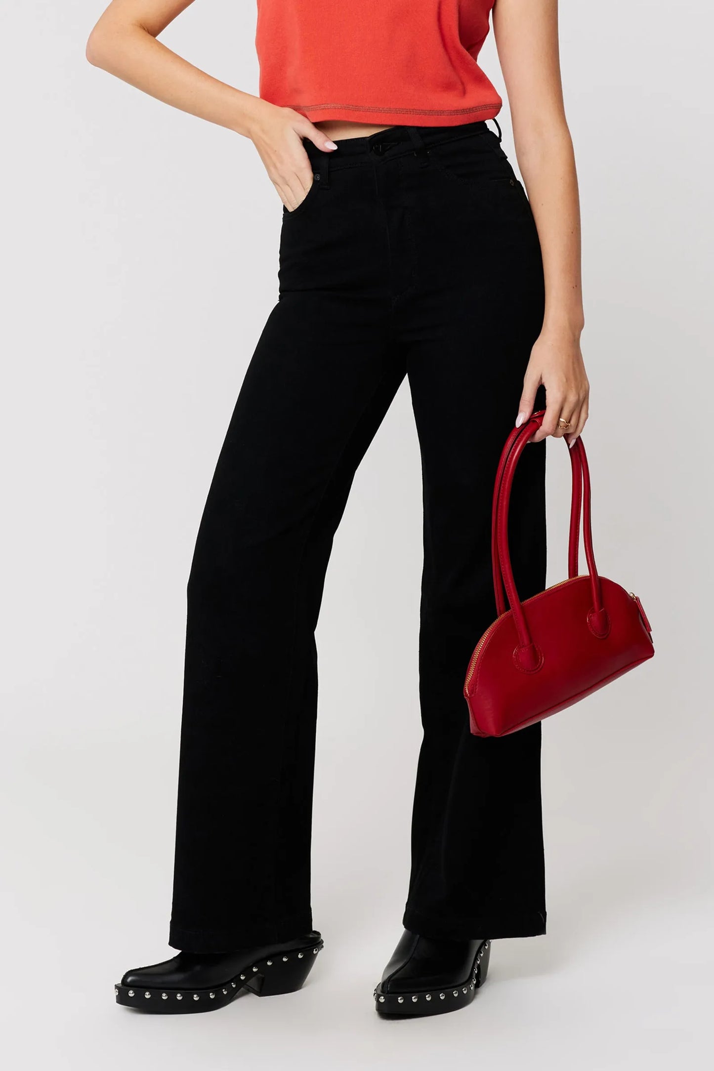 94 High & Wide Nellie Jeans - Black