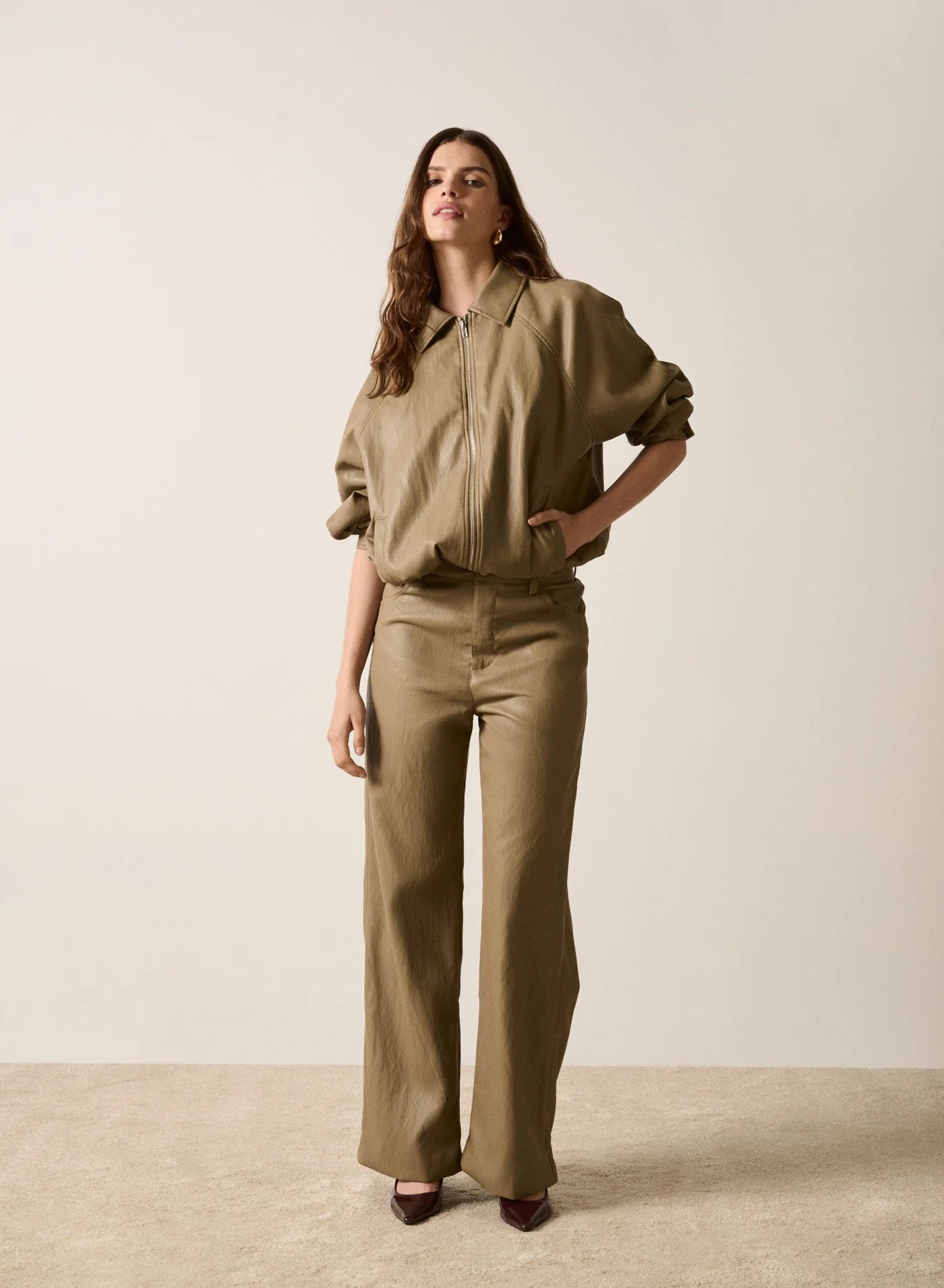 Expression Bubble Jacket - Light Khaki