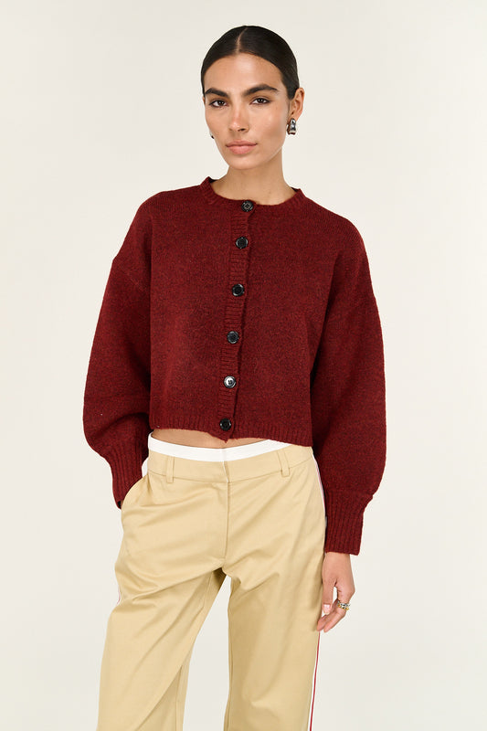 Sigrid Cardigan - Wine