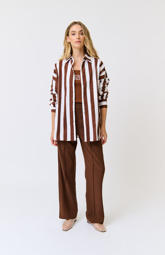 Adalyn Shirt - Coco Stripe