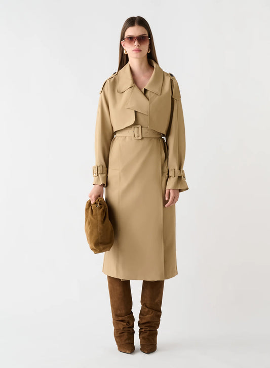 Metro Trench Coat - Camel