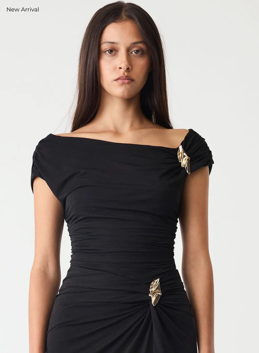 Sculpted Top - Black - Esmaee