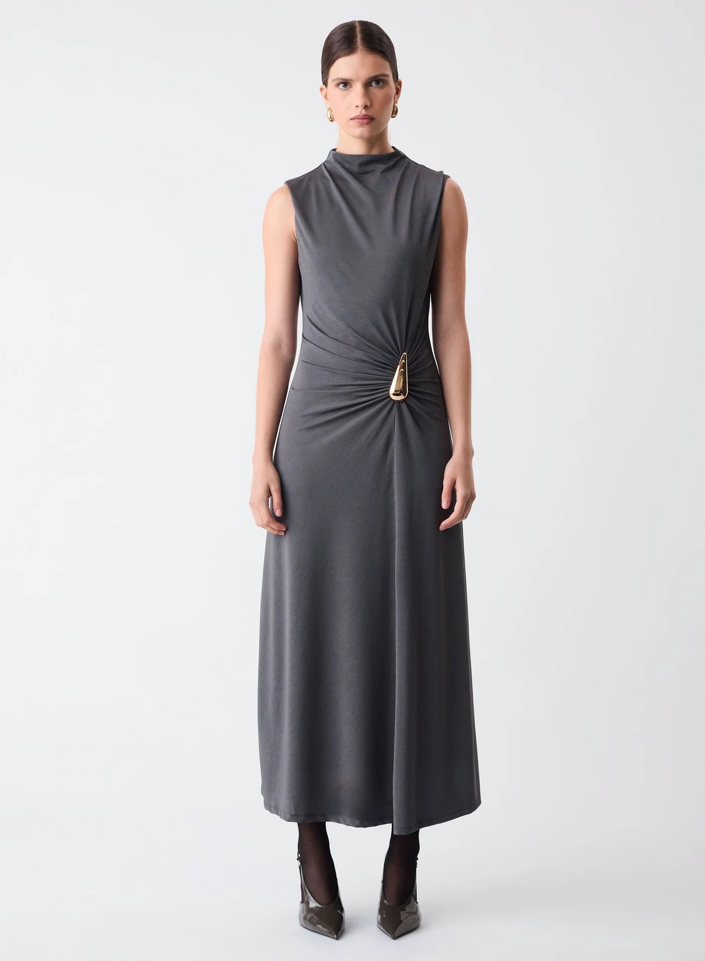 Layout Dress - Charcoal