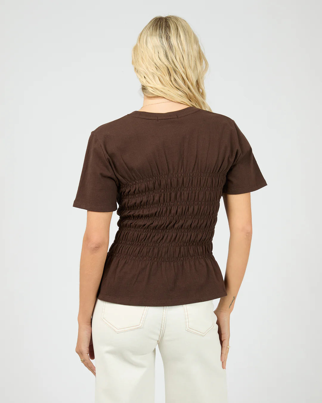 Lipa Rushed Top - Brown