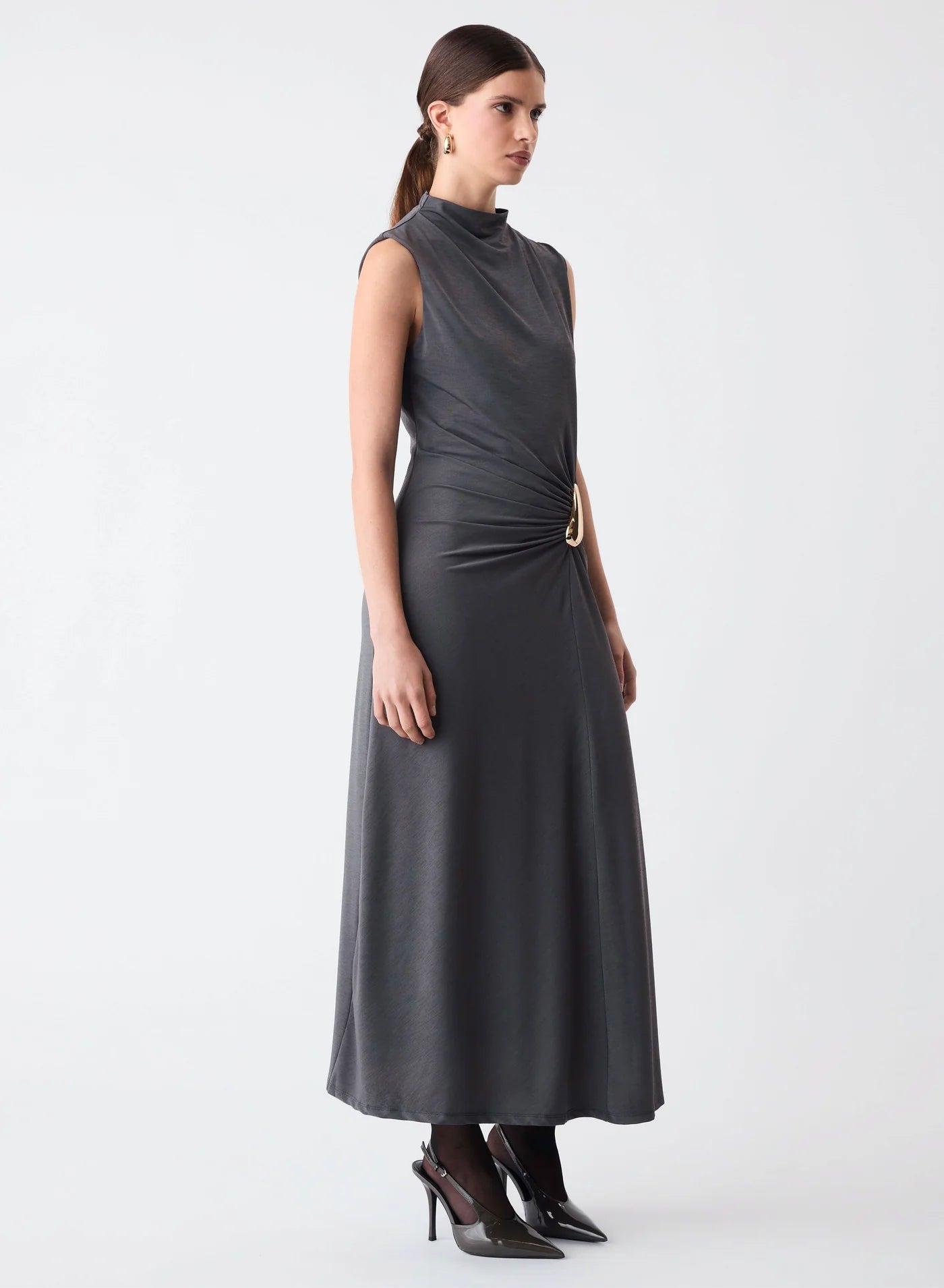 Layout Dress - Charcoal