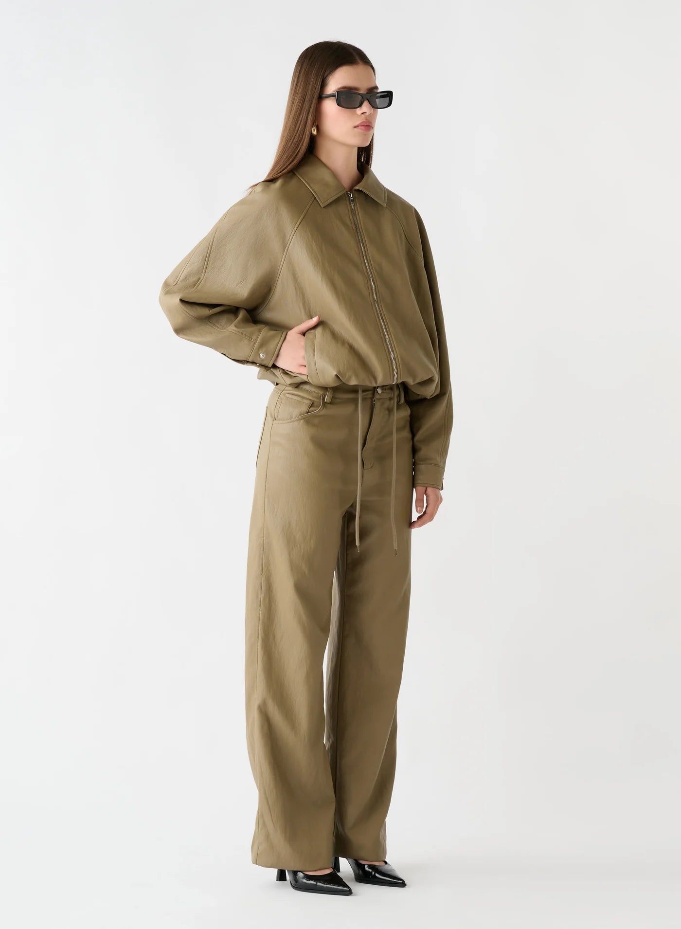Expression Bubble Jacket - Light Khaki