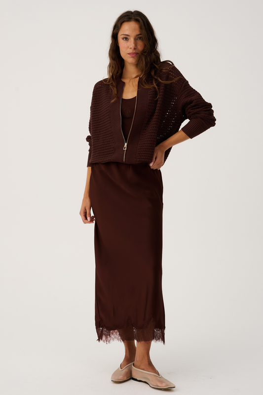Luna Skirt - Truffle Lace