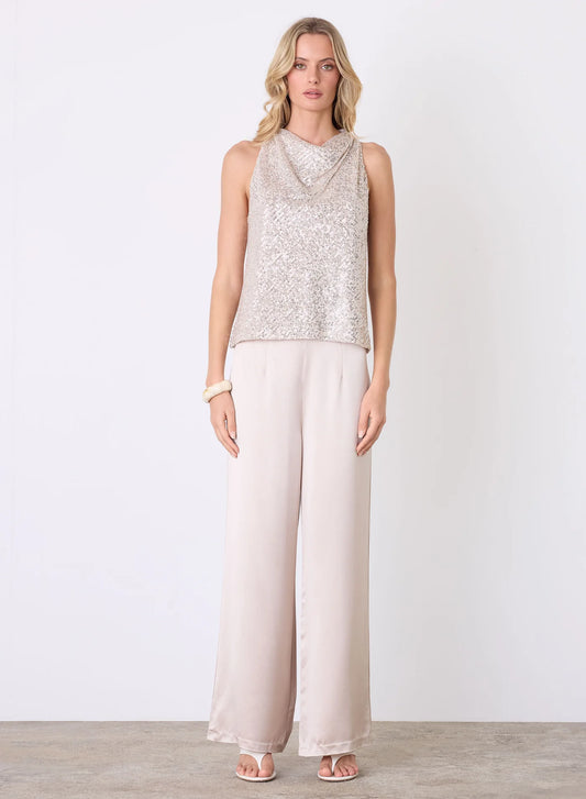 Lunar Top - Gold Sequin