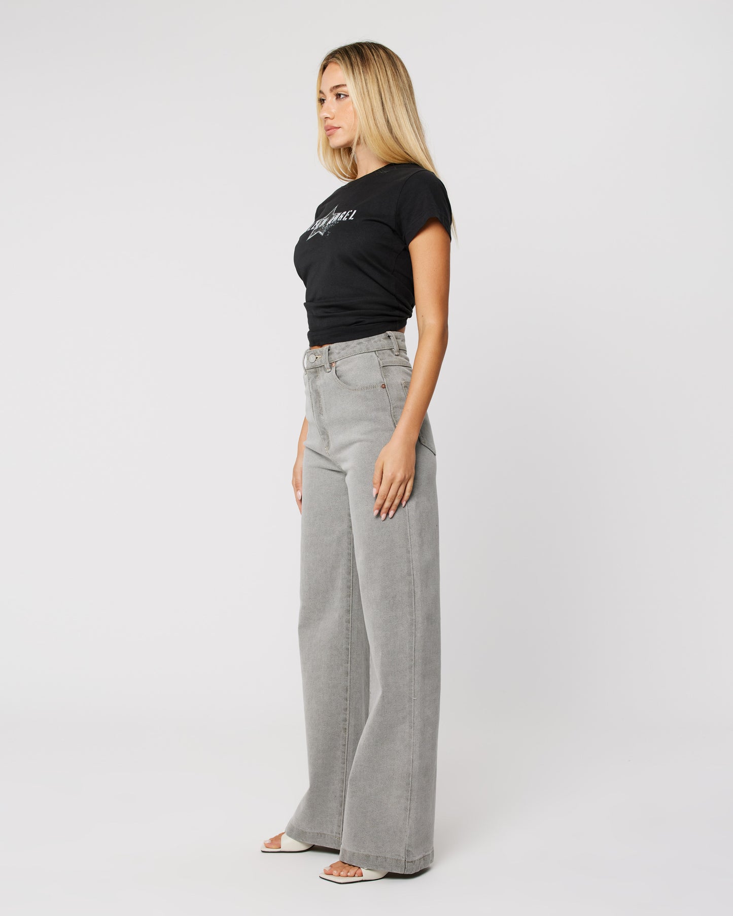 94 High & Wide Jeans - Crystal