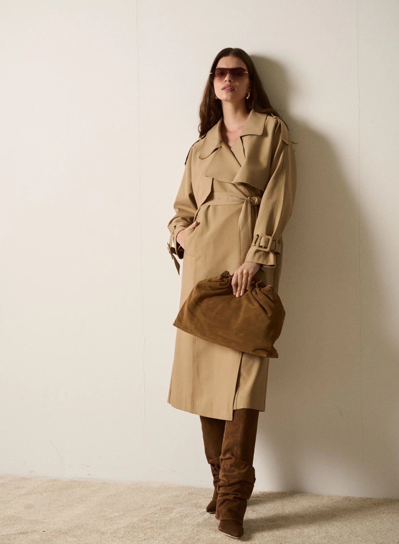 Metro Trench Coat - Camel
