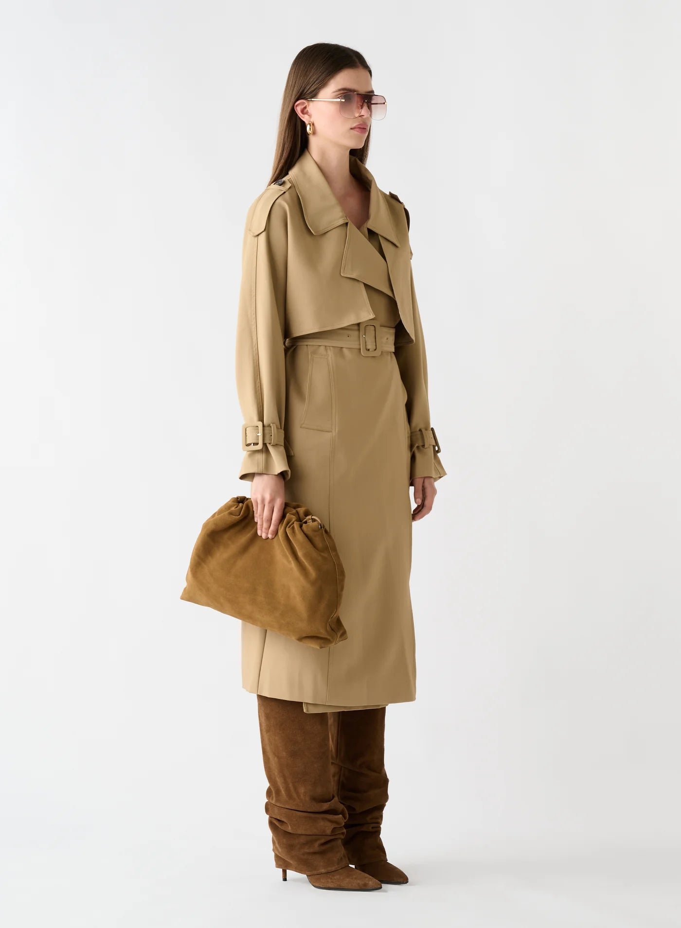 Metro Trench Coat - Camel