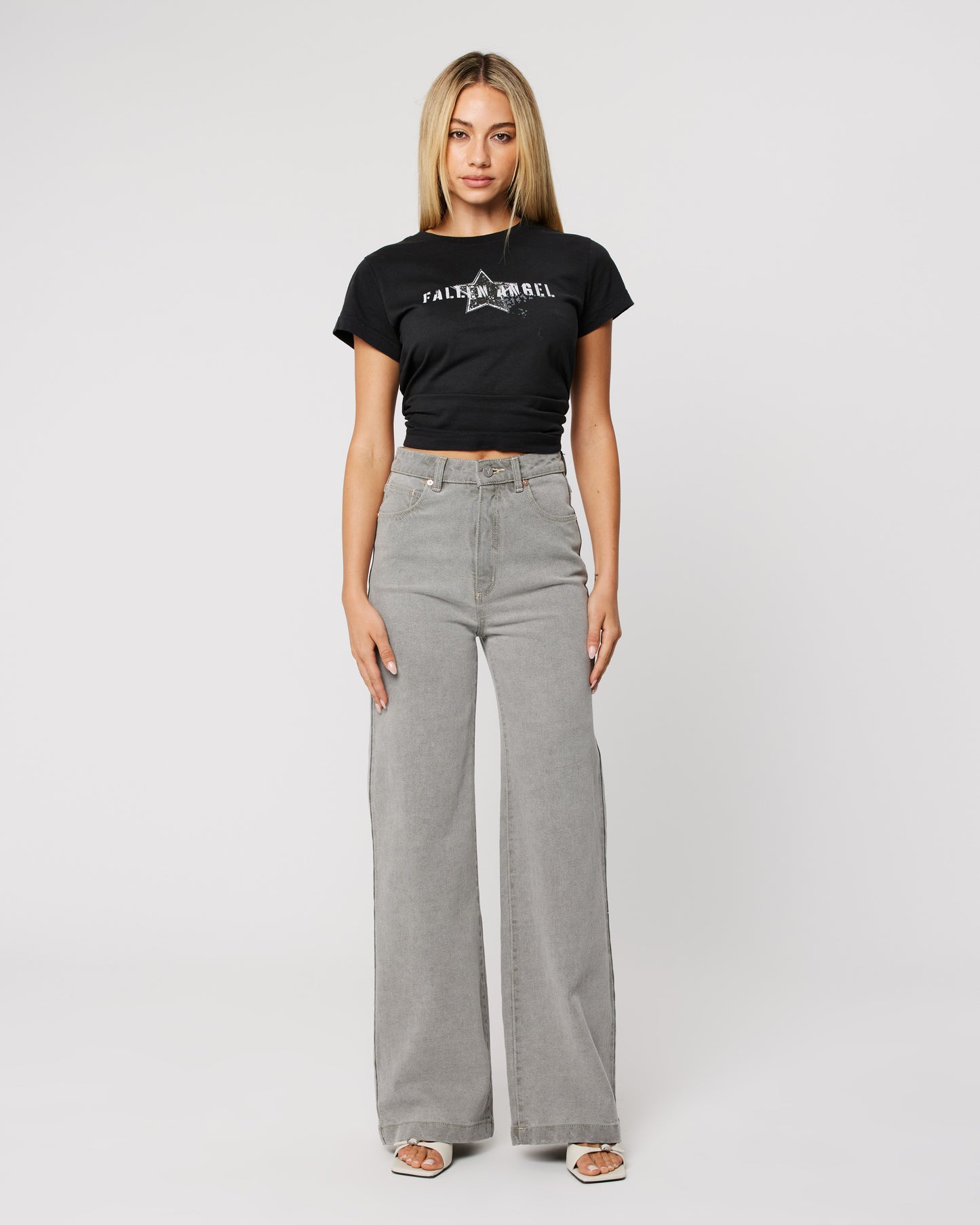 94 High & Wide Jeans - Crystal