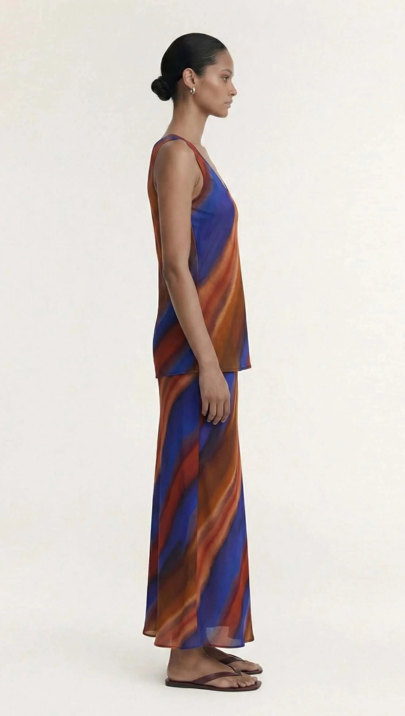 Vista Bias Maxi Skirt - Ombre