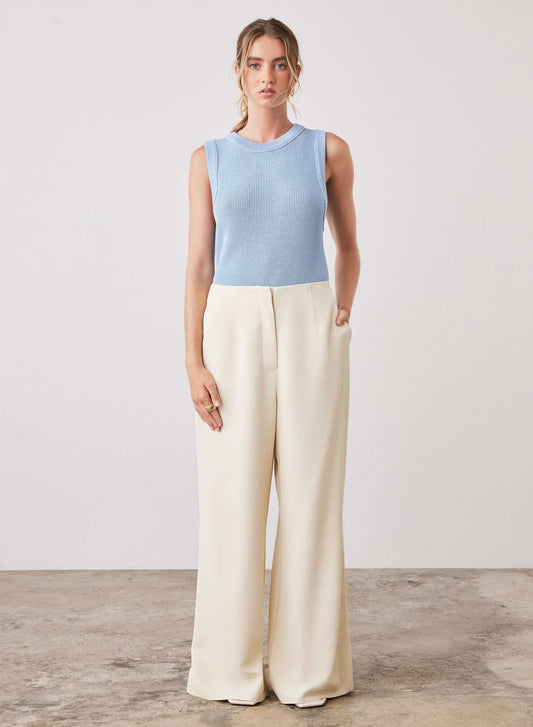Rebound Knit Tank - Sky