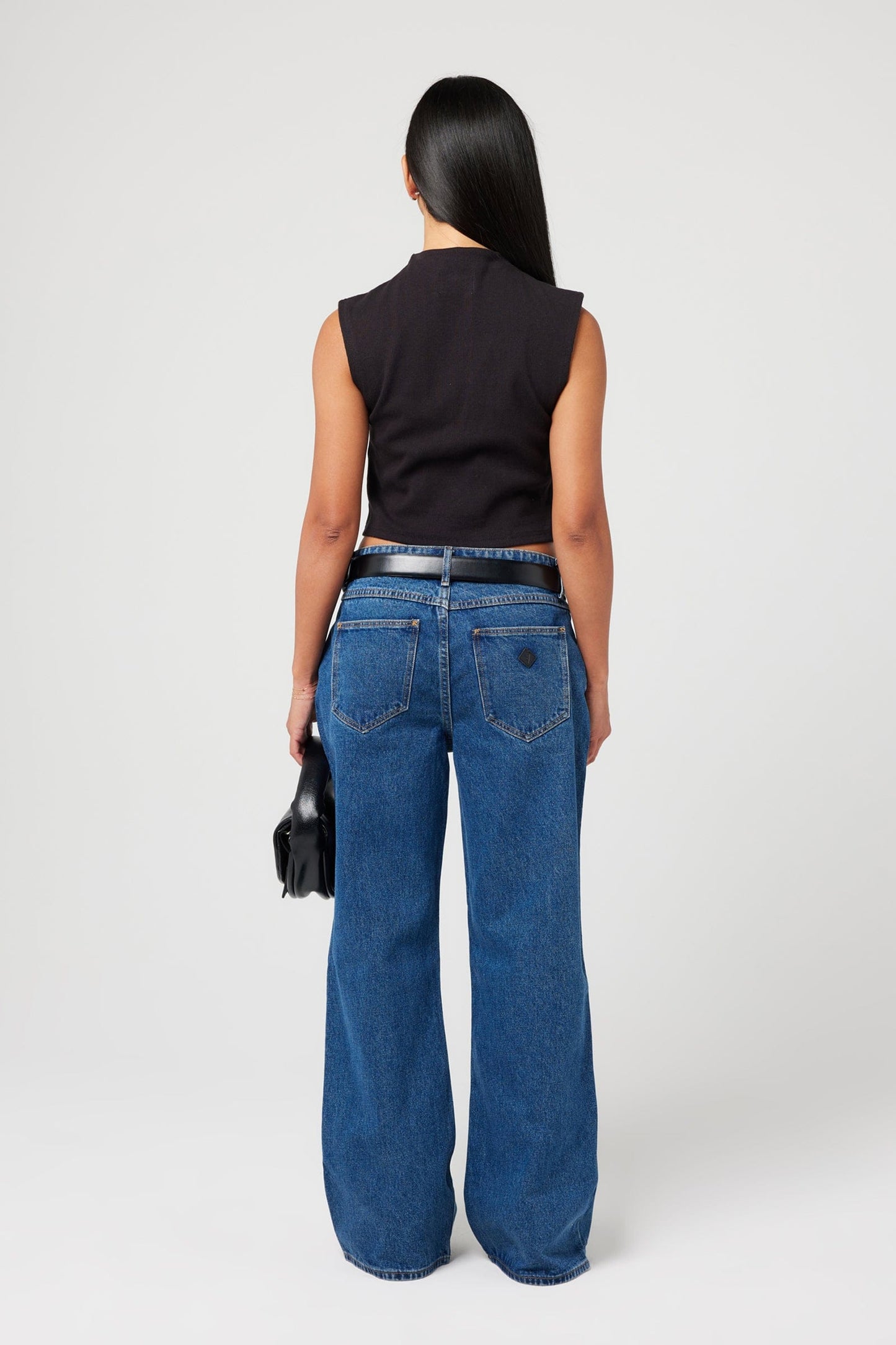 95 Baggy Petite Bella Jeans - Mid Blue