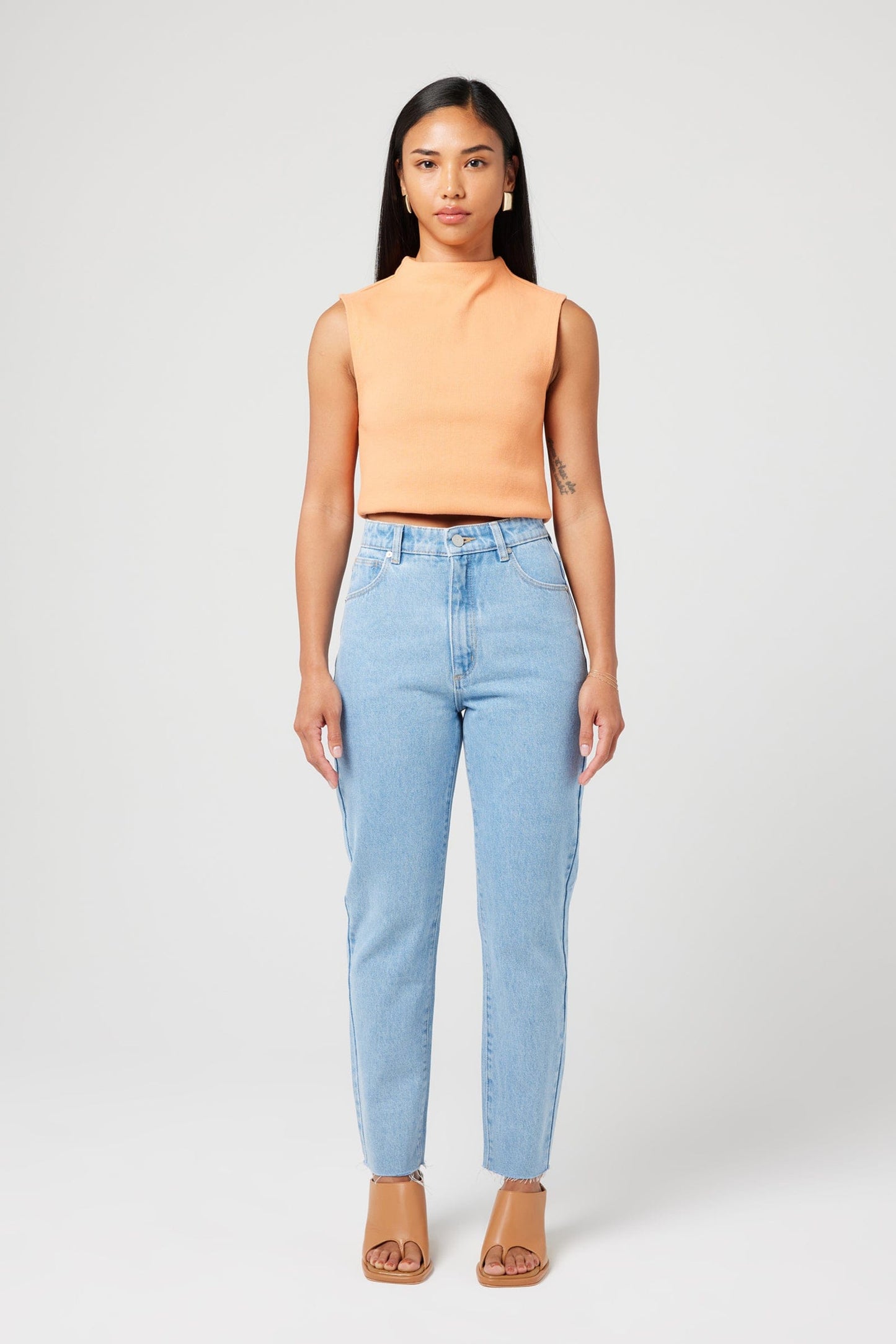 94 Slim Petite Kendall - Light Vintage Blue - Abrand Jeans