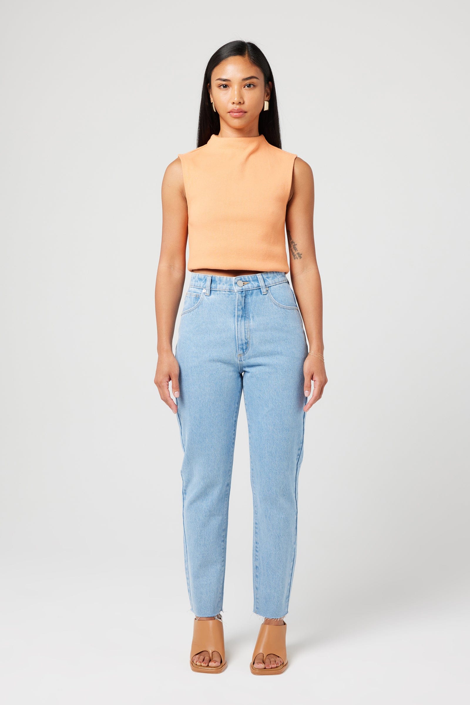 94 Slim Petite Kendall - Light Vintage Blue - Abrand Jeans
