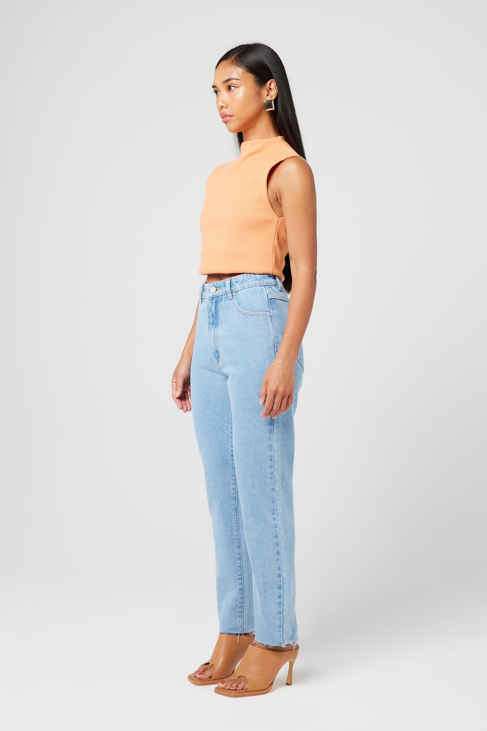 94 Slim Petite Kendall - Light Vintage Blue - Abrand Jeans