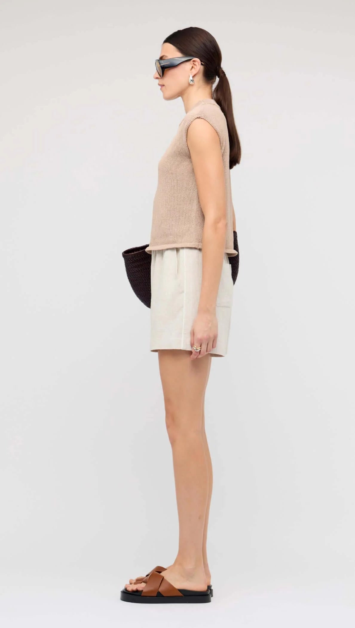 Dune Knit Tank - Latte