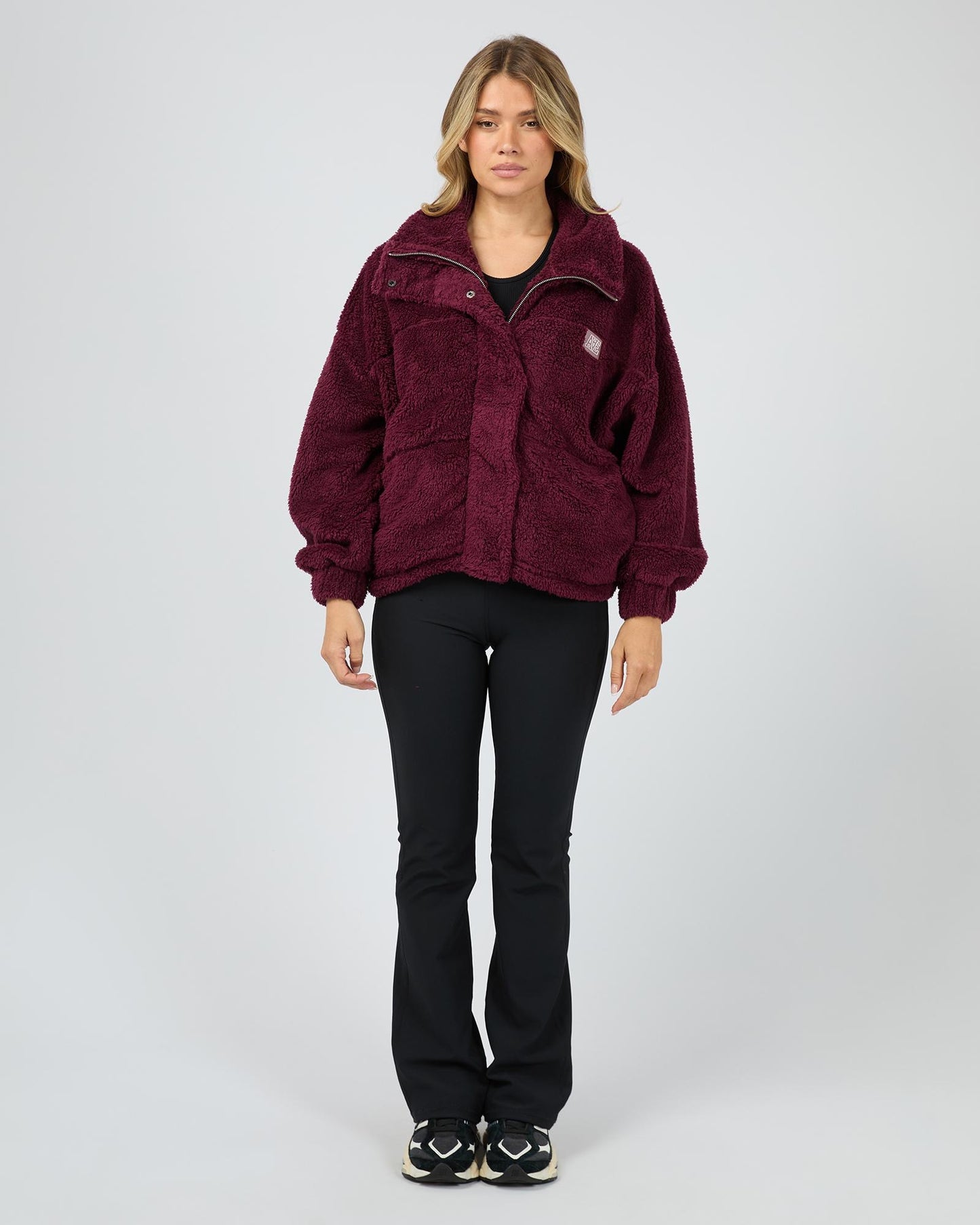 Cosy Club Teddy Jacket - Wine