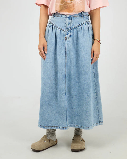 Arlo Maxi Skirt - Light Blue