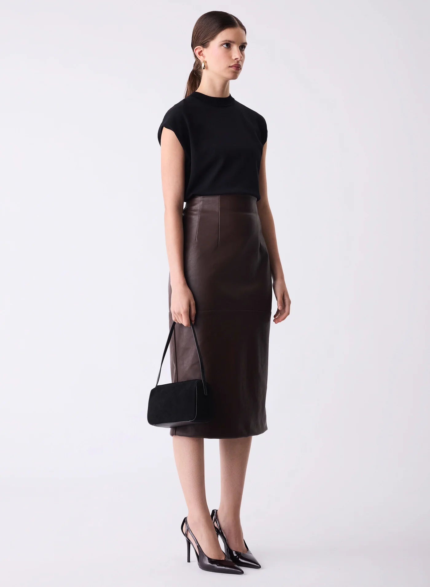 Element Mock Knit Top - Black