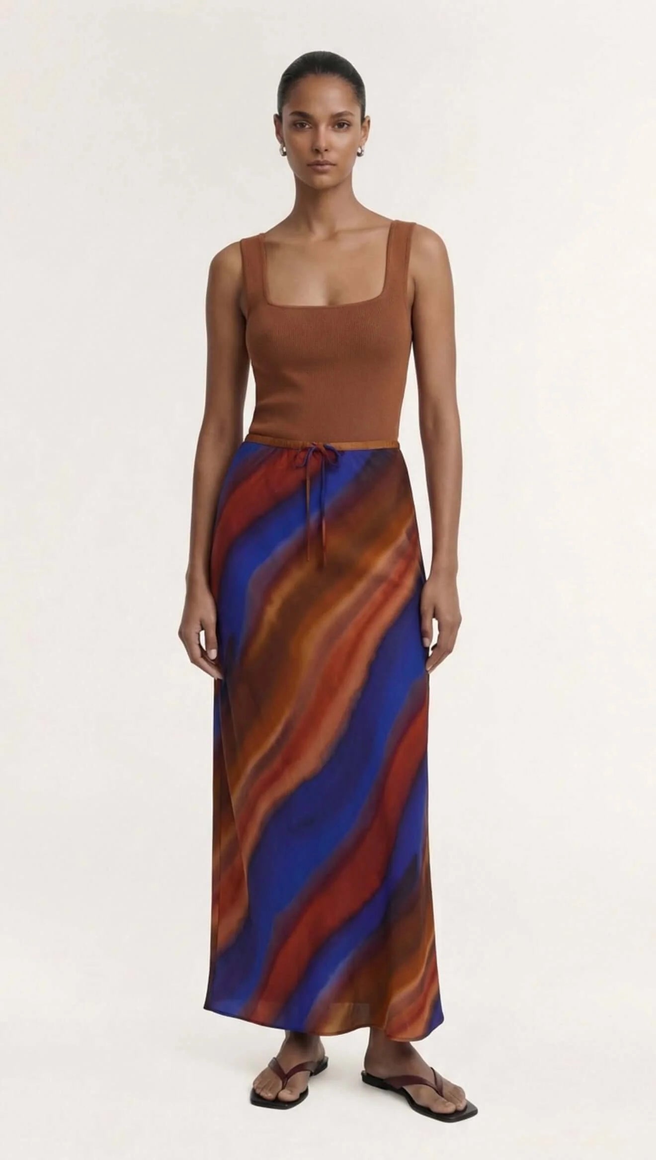 Vista Bias Maxi Skirt - Ombre