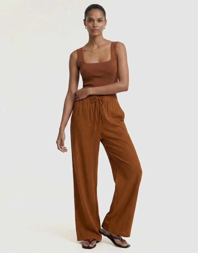 Solene Relaxed Pants - Copper