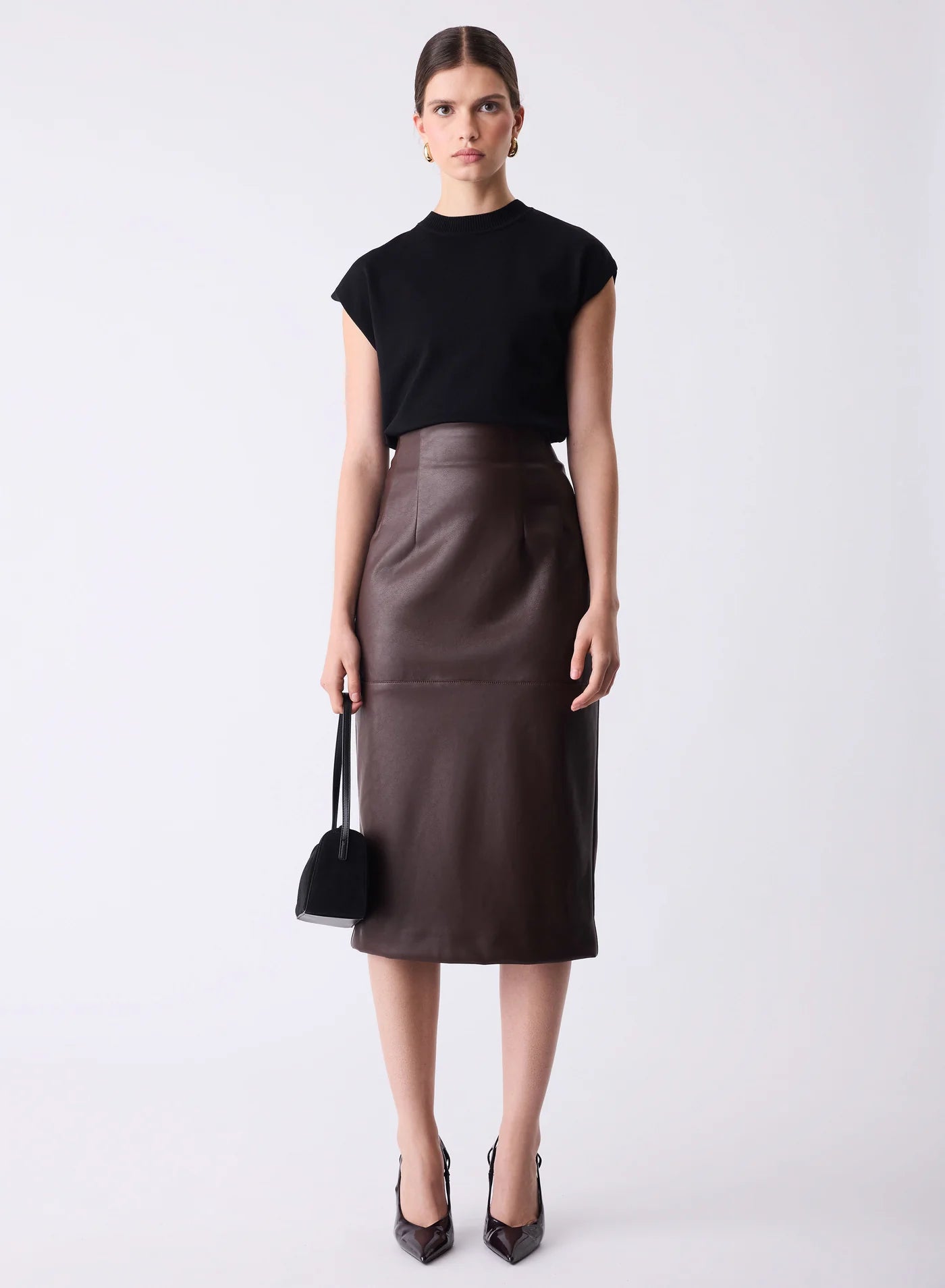 Element Mock Knit Top - Black