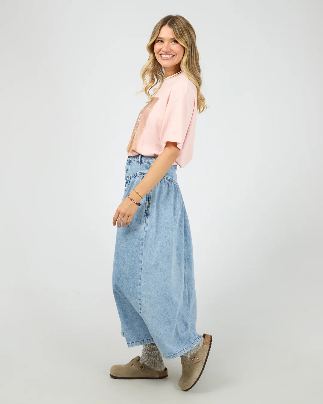 Arlo Maxi Skirt - Light Blue