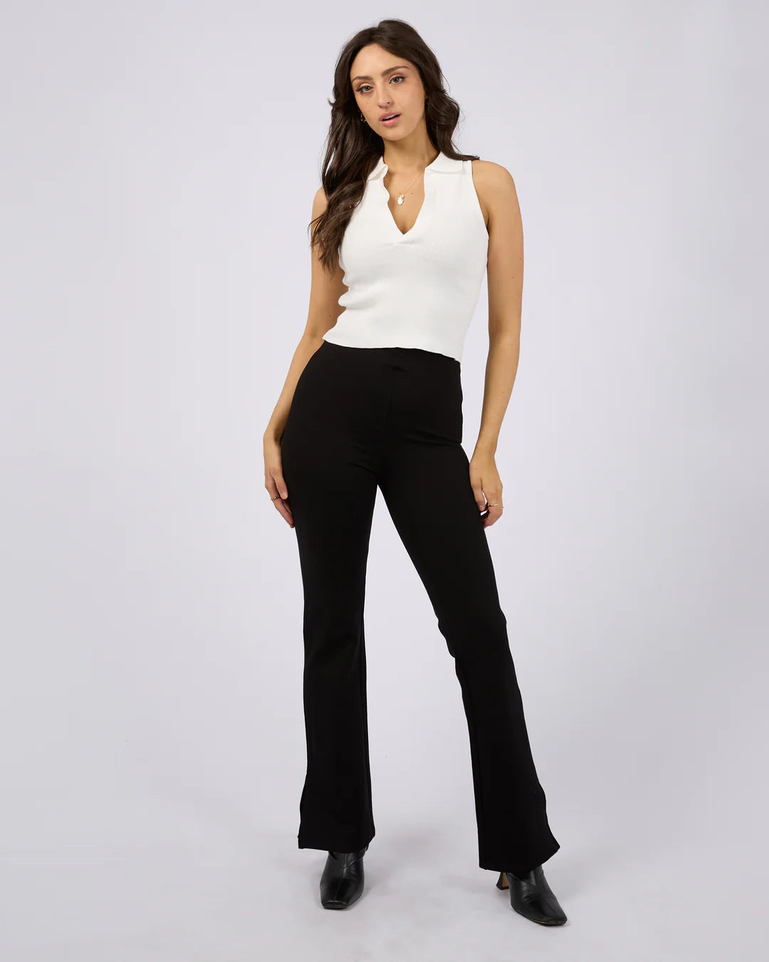 Carrie Knit Top - Vintage White