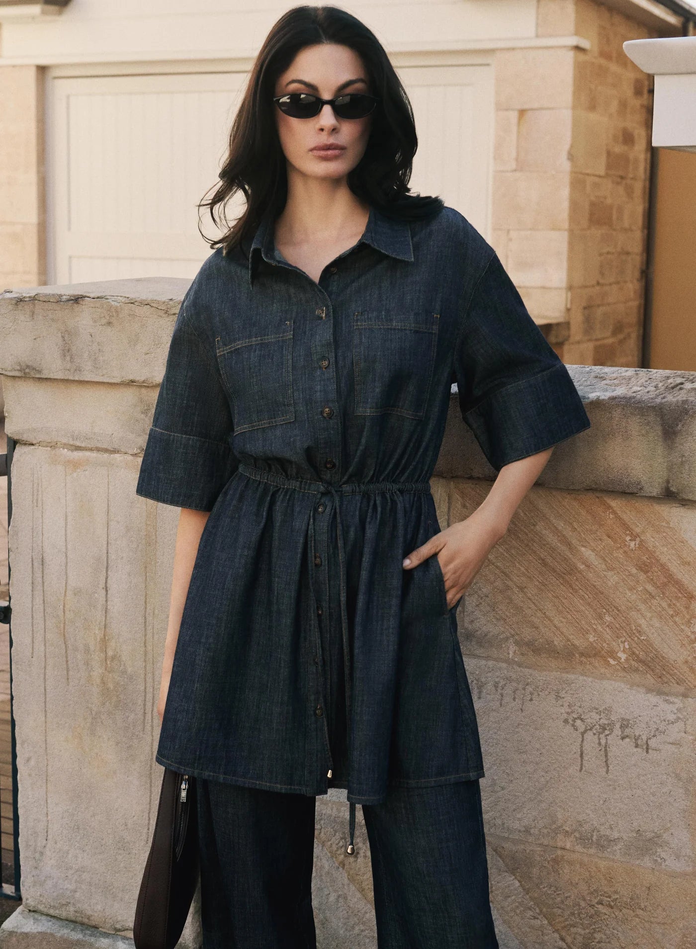 Bowery Denim Dress - Indigo Denim