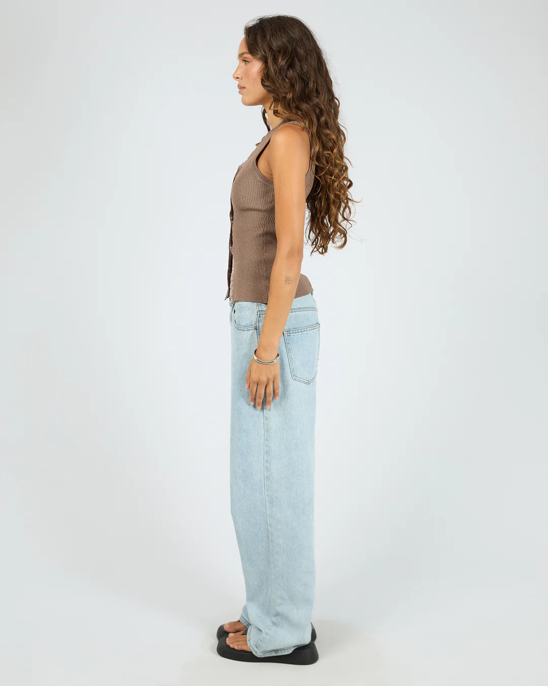 Marleigh Knit Tank - Brown