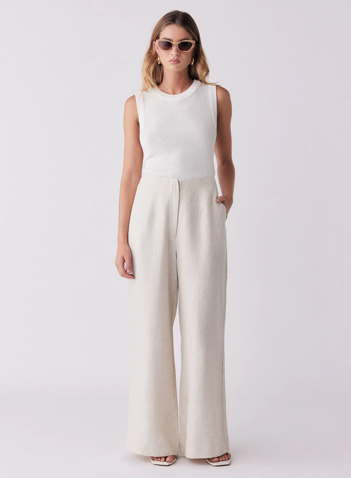 Rebound Knit Tank - Ivory