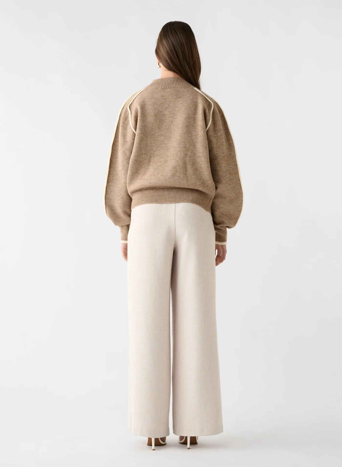 Getaway Sweater - Mocha/Ivory