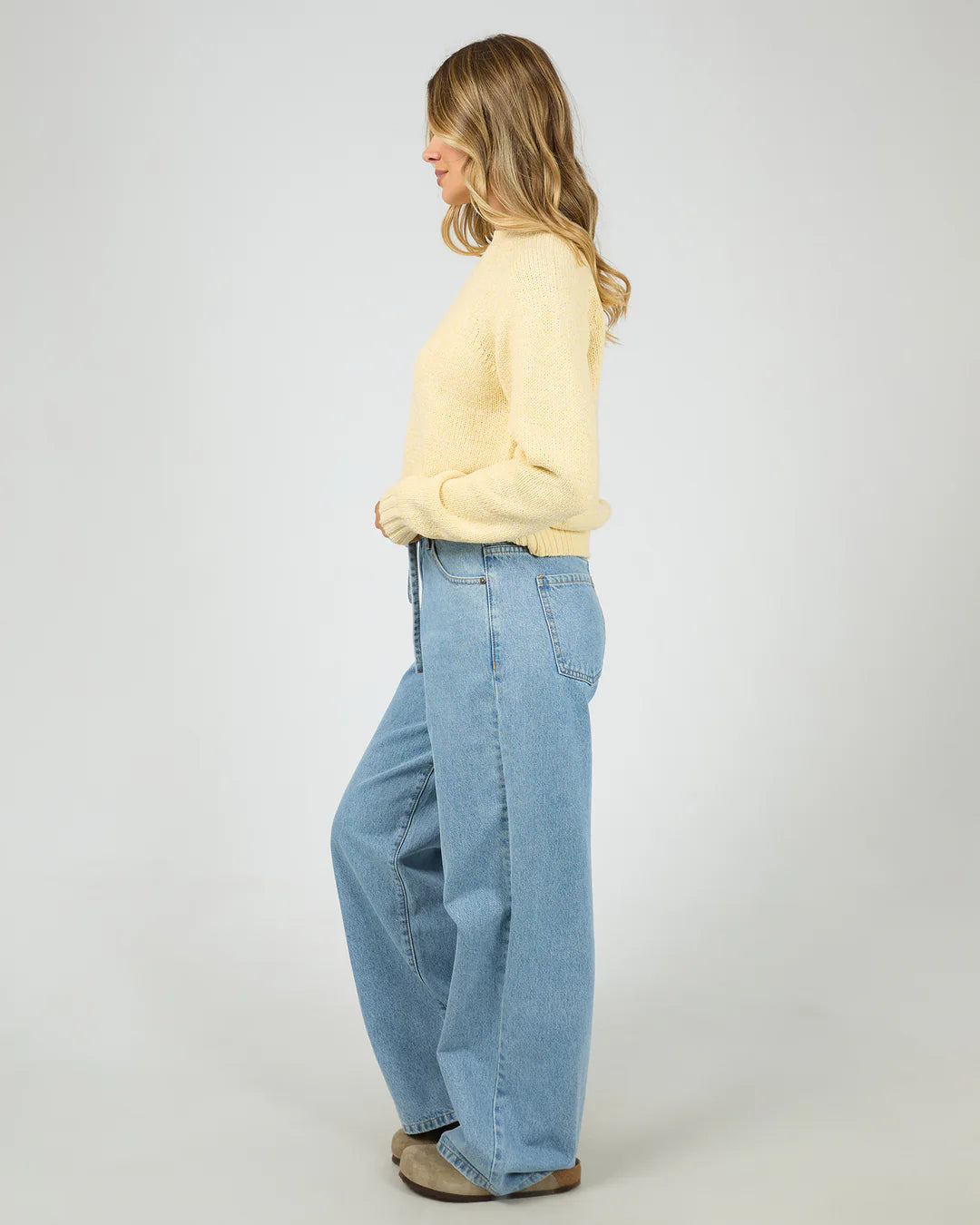 Talullah Crew Knit Jumper - Yellow