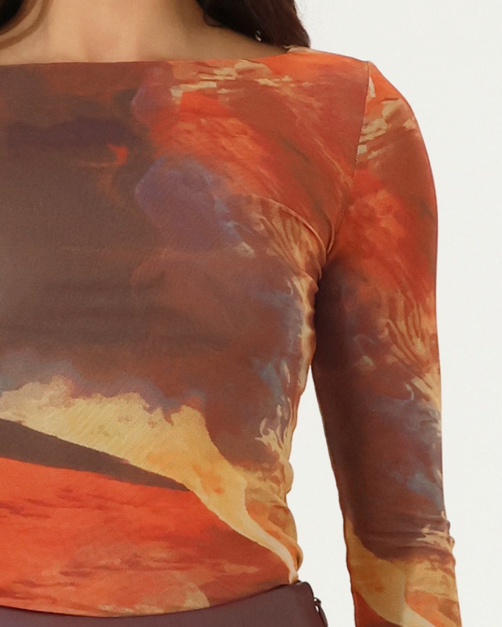 Ariane Long Sleeve Top - Sunset