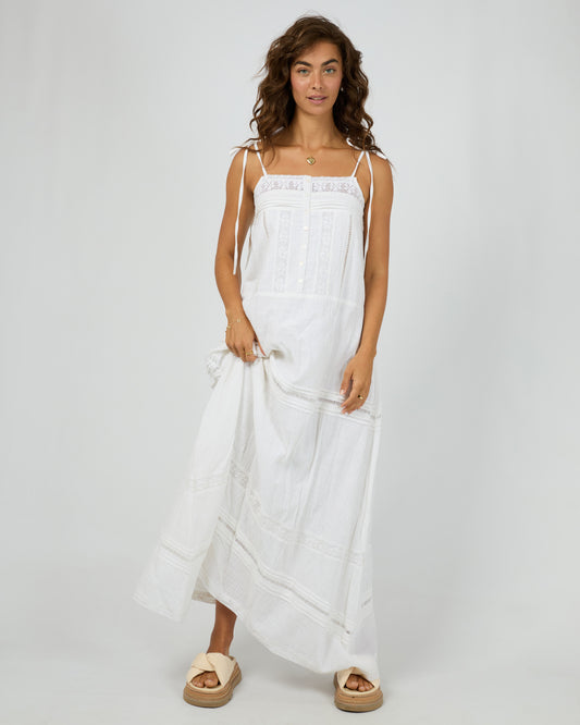 Dusty Maxi Dress - White