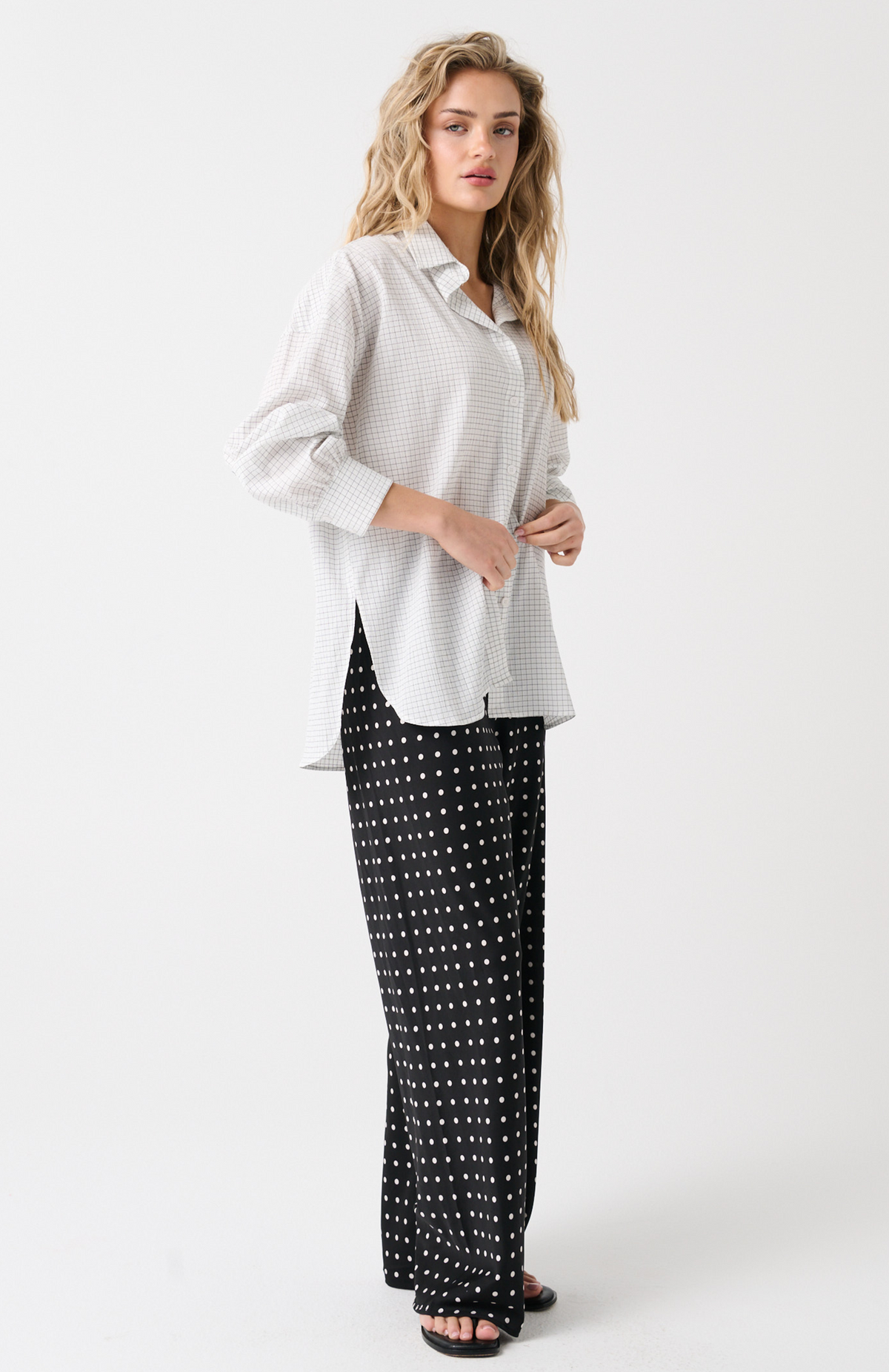 Darby Shirt - Cloud Check