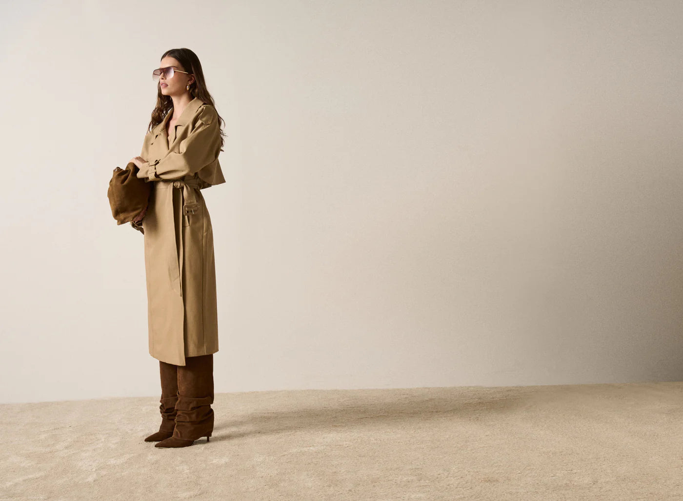 Metro Trench Coat - Camel