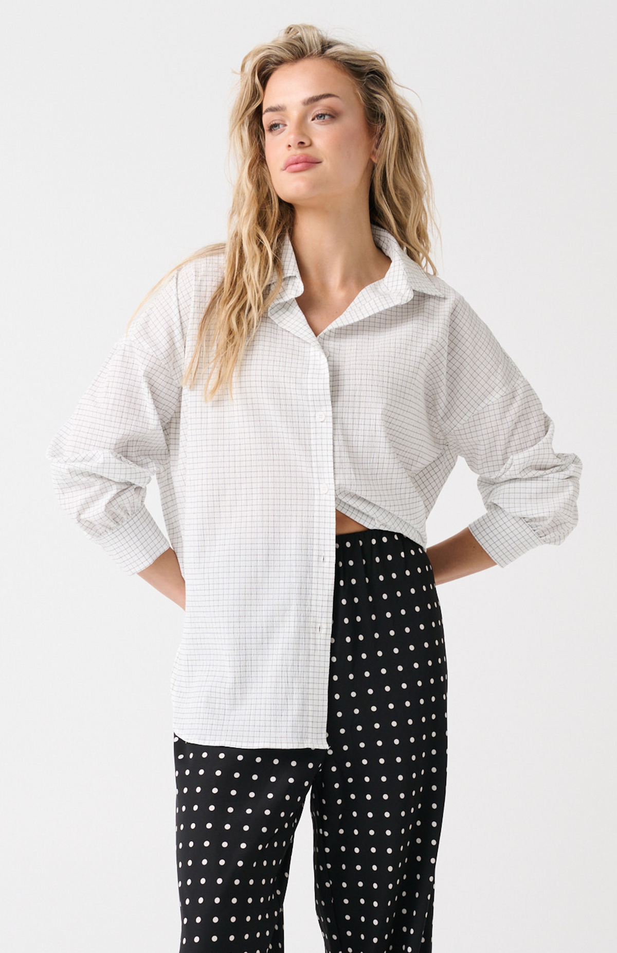 Darby Shirt - Cloud Check