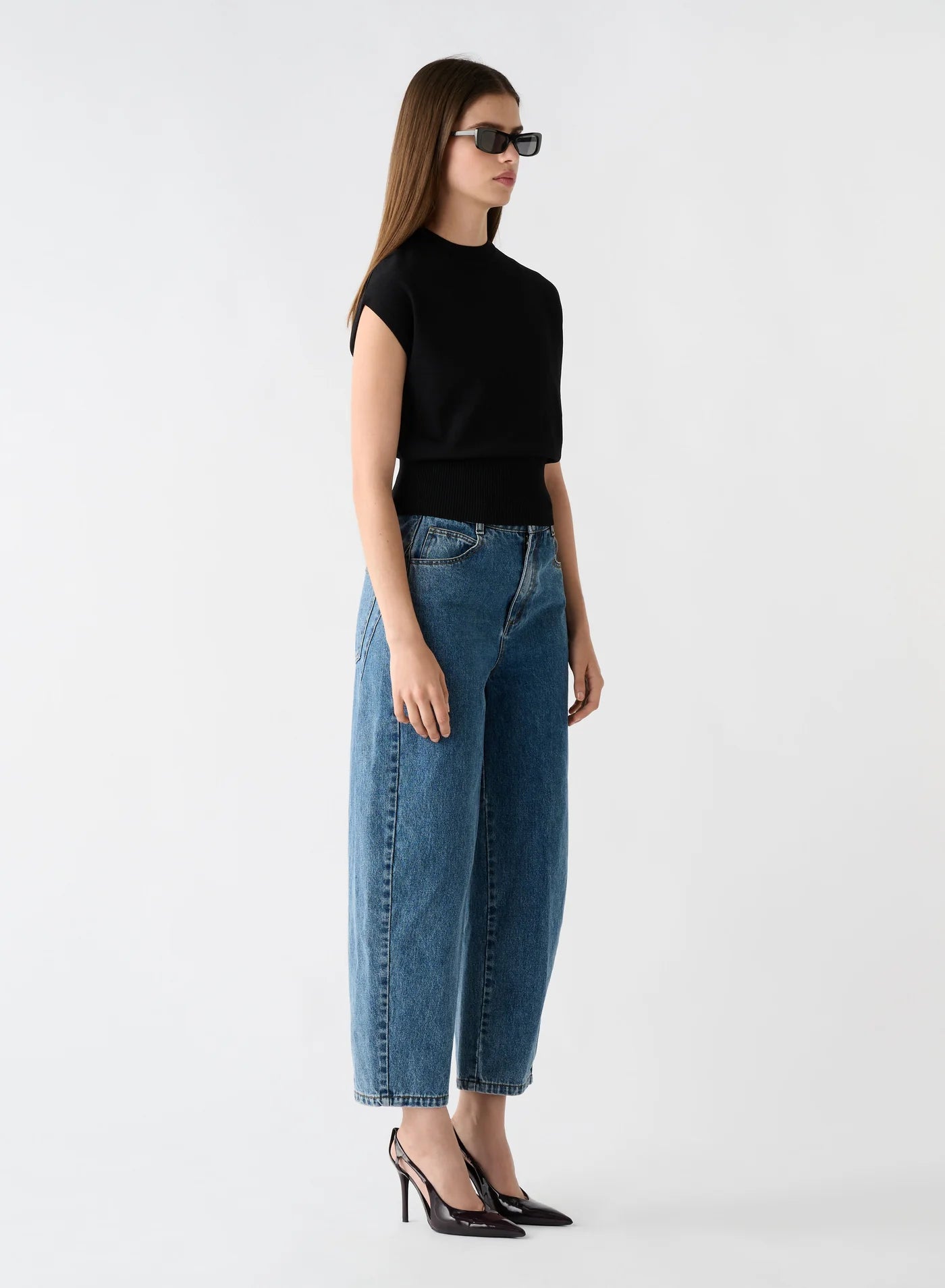 Element Mock Knit Top - Black