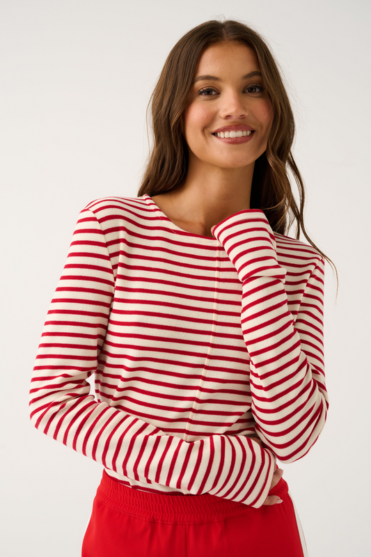 Aspyn Top - Ruby Stripe
