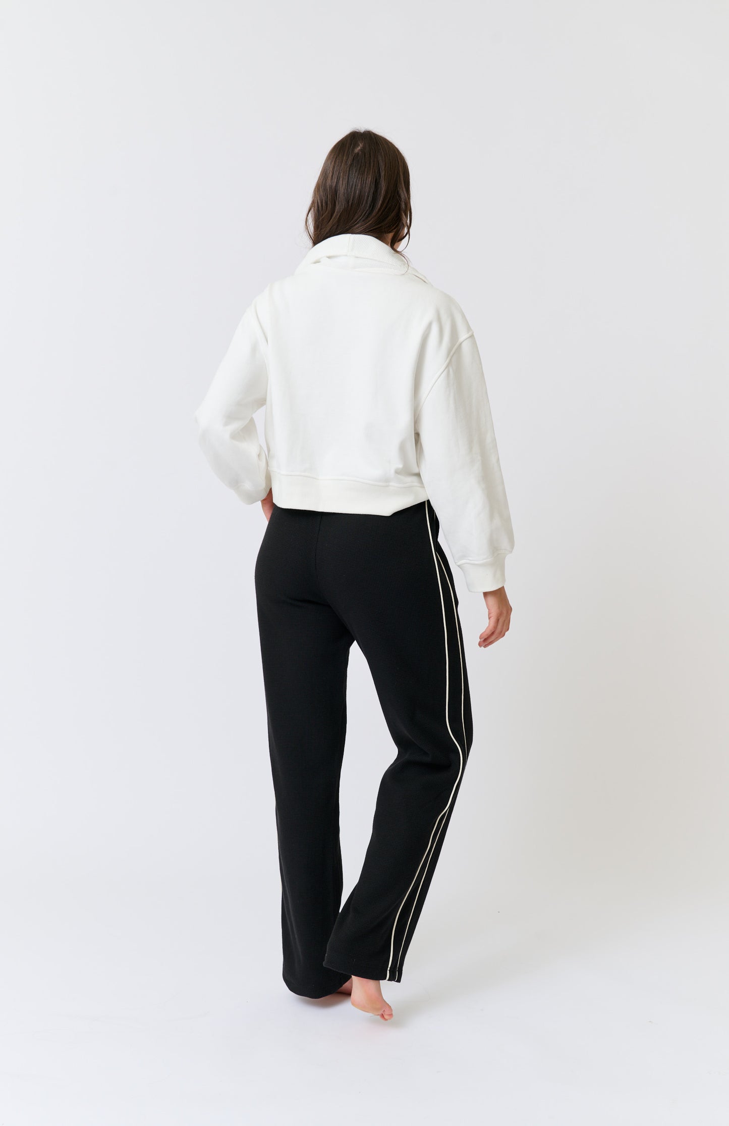 Lena 1/4 Zip Sweater - Cream