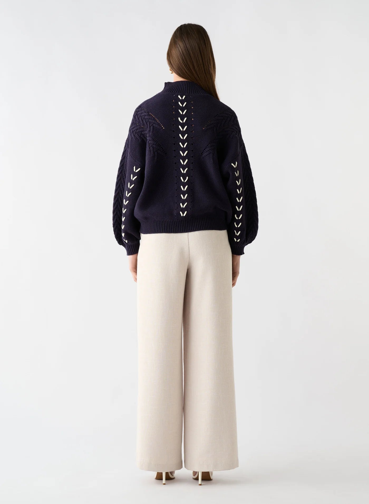 Jody Cable Knit Jumper - Indigo