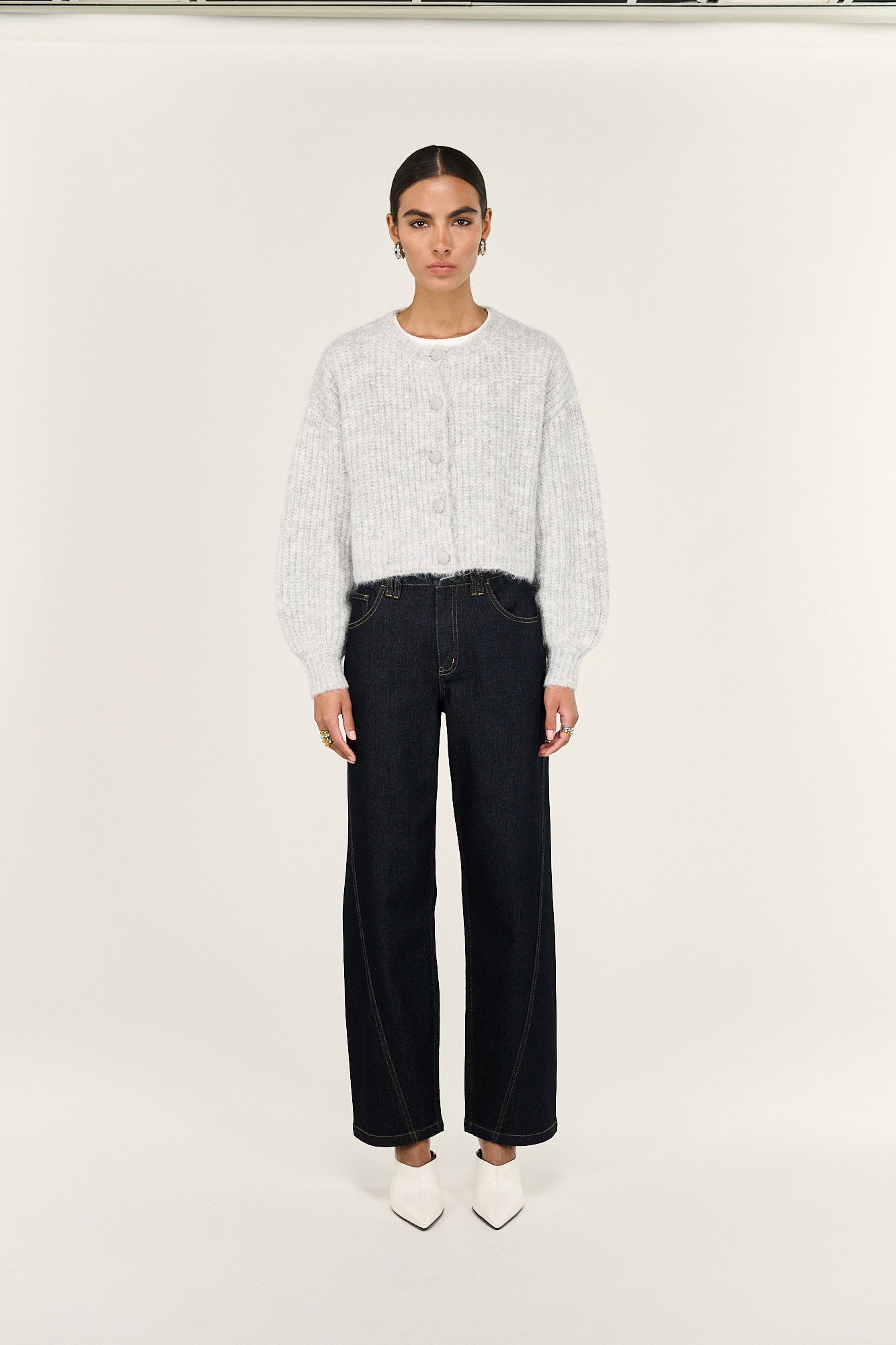Oslo Cardigan - Grey Marle