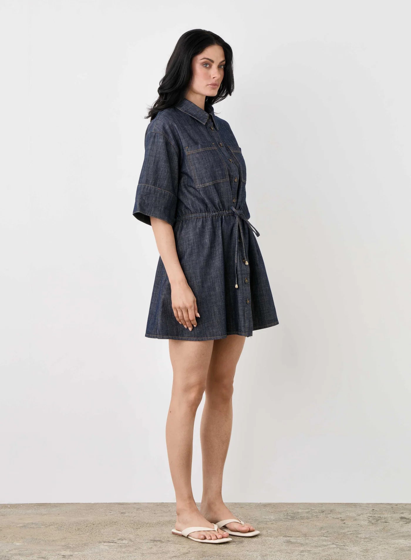 Bowery Denim Dress - Indigo Denim
