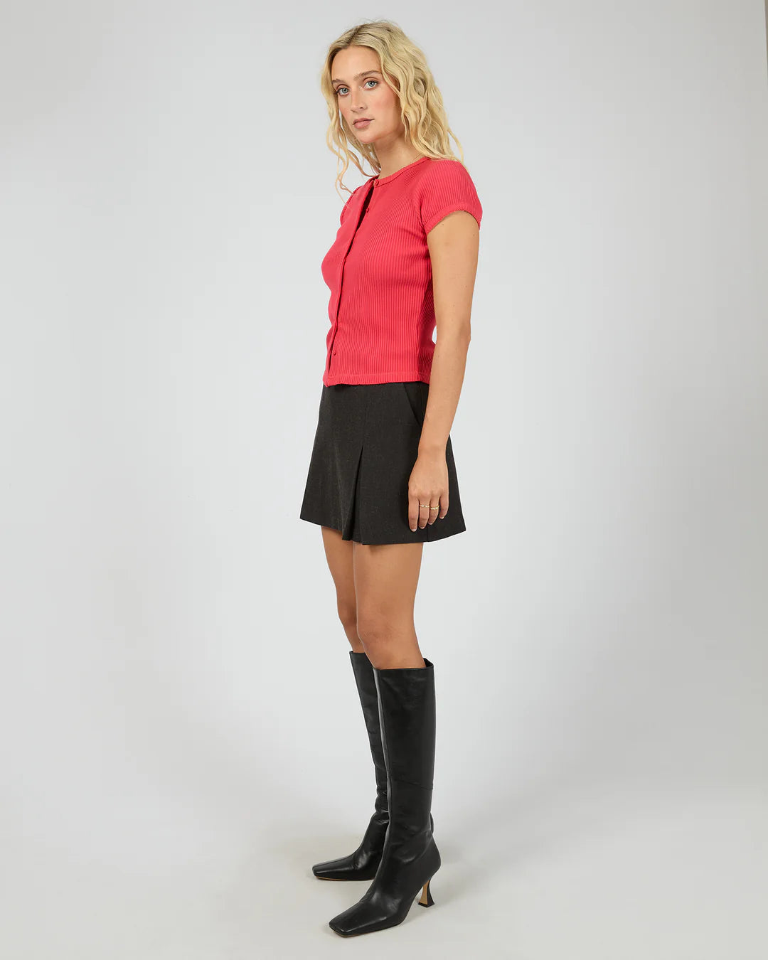 Bailey Knit Top - Berry
