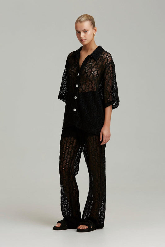 Melodrama Shirt and Pant Set - Black by C/MEO Collective - in XS | SWAACE